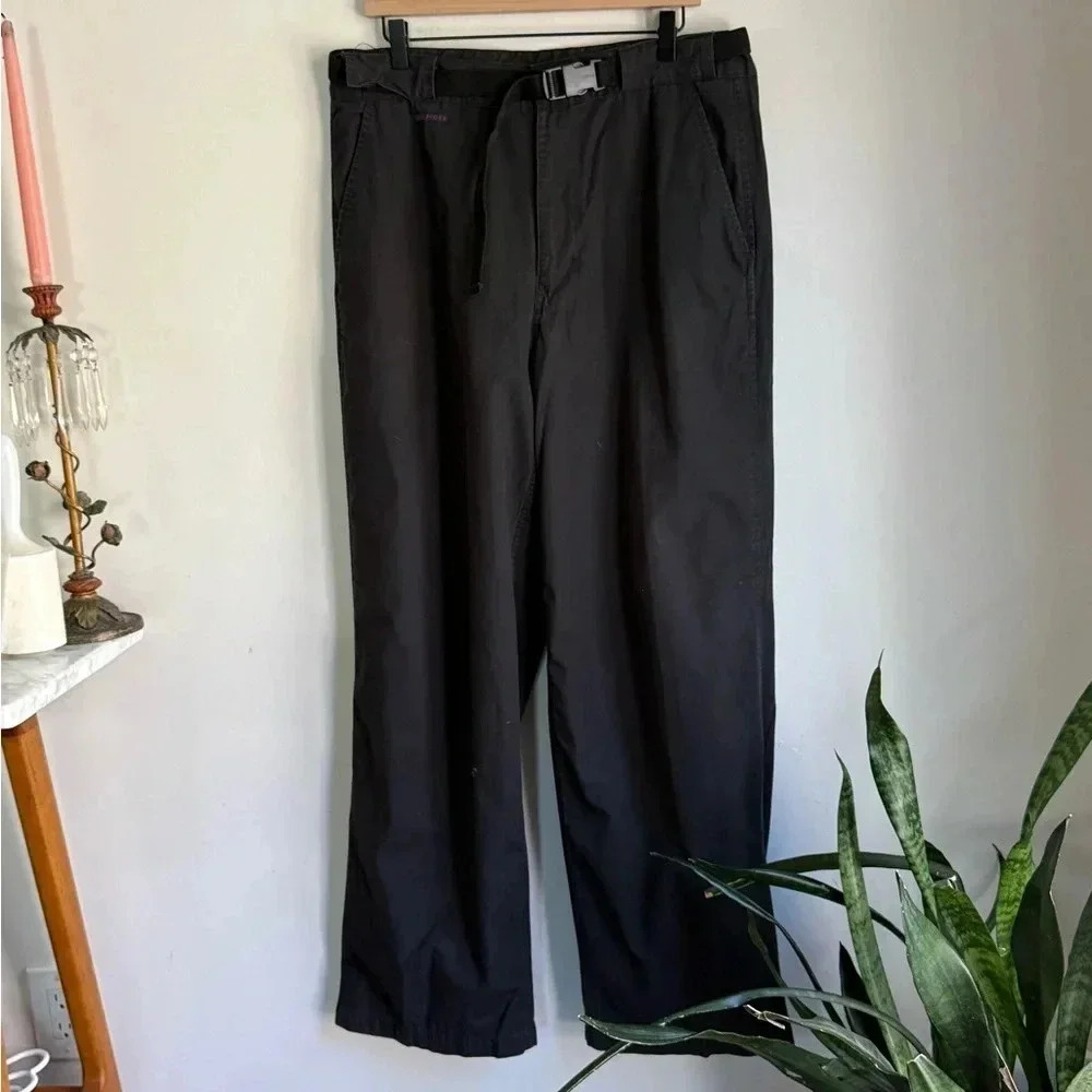 Vintage Tommy Jeans brand twill 100% cotton chino pant. Y2K 90s baggy wide leg